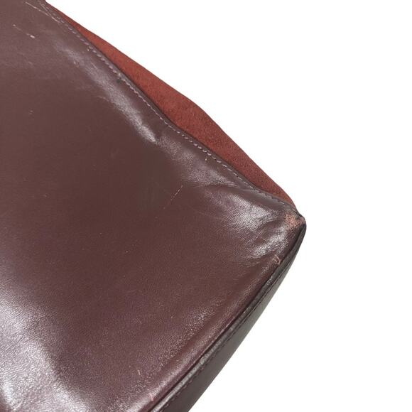 Missoni Vintage Brown Leather & Suede Shoulder Bag Purse - Picture 4 of 15